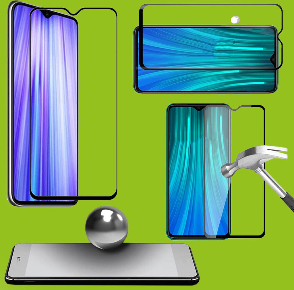 Für Xiaomi Mi 9 Lite 2x 9D Display 0,3 H9 Hart Glas Schwarz Schutz Folie Panzer