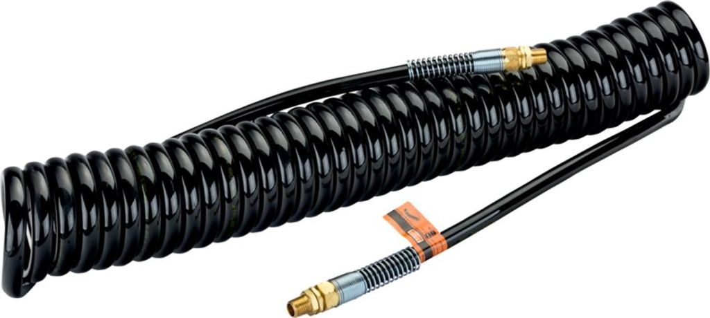 Bahco Druckluft-Spiralschlauch, Ø 10 mm, 10m, 1/4-1/4 NPT