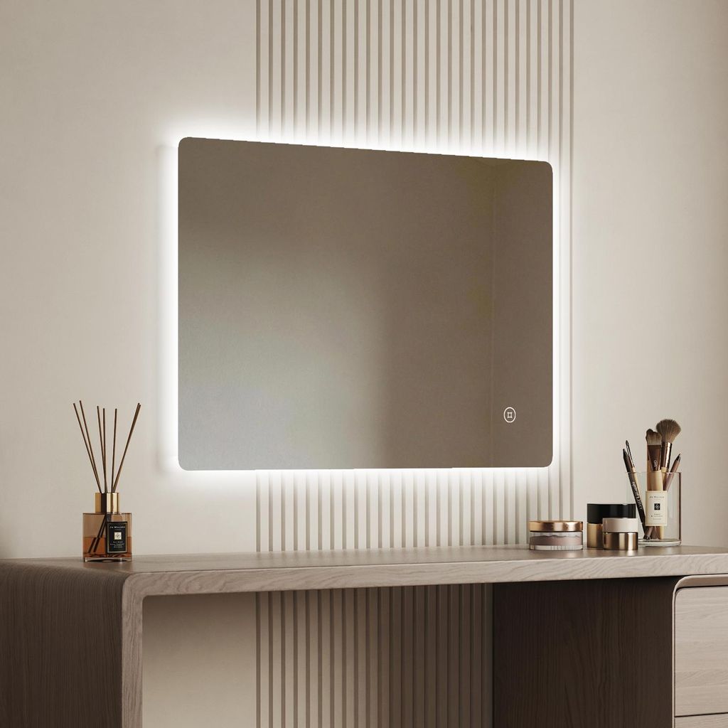 EMKE LED Badspiegel 50x70cm Badspiegel mit Beleuchtung Produktbild 