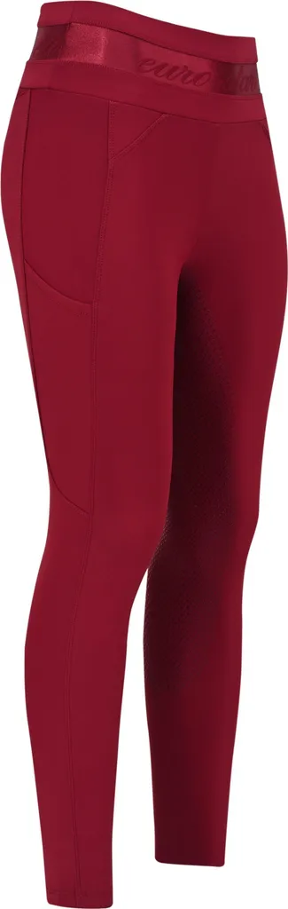 Legging équitation anti-froid ESImpress Euro-Star Full Grip Amaranth 36