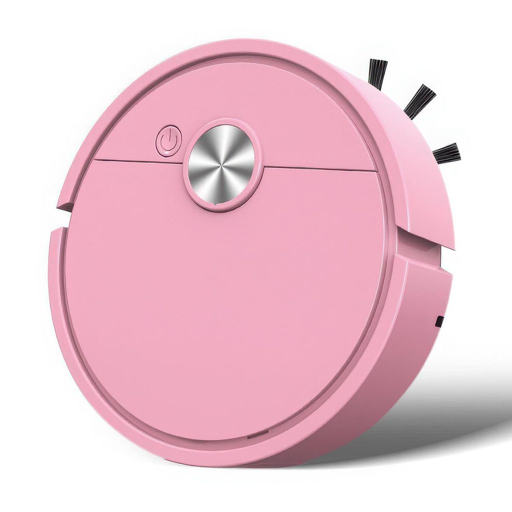 Mini Staubsaugerroboter, pink, leicht & kompakt, 3-in-1 Produktbild 
