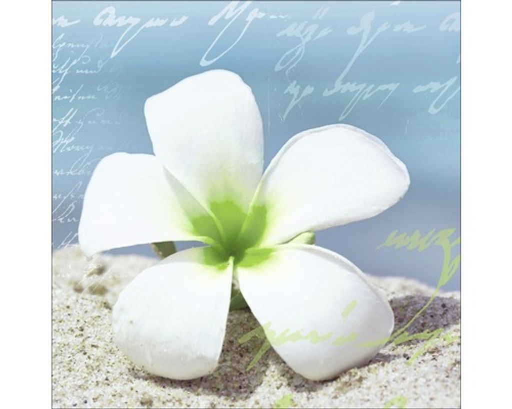 Glasbild Holiday Feeling I 20x20 cm