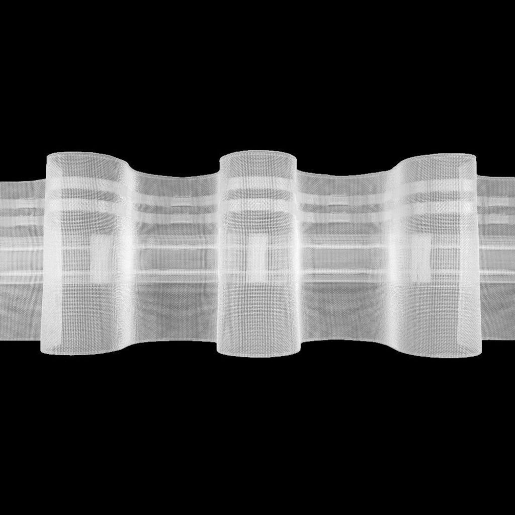Gardinenband 10m Wellenfalten Transparent-100mm 1:1.8 Produktbild 
