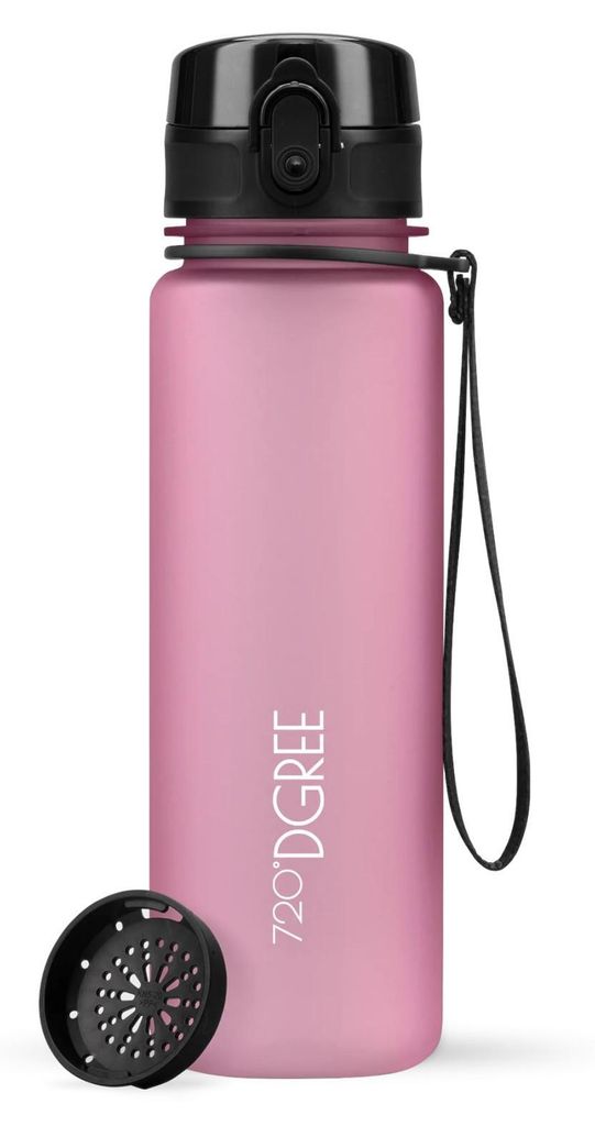 720°DGREE Trinkflasche uberBottle softTouch mit Sieb rose Produktbild 