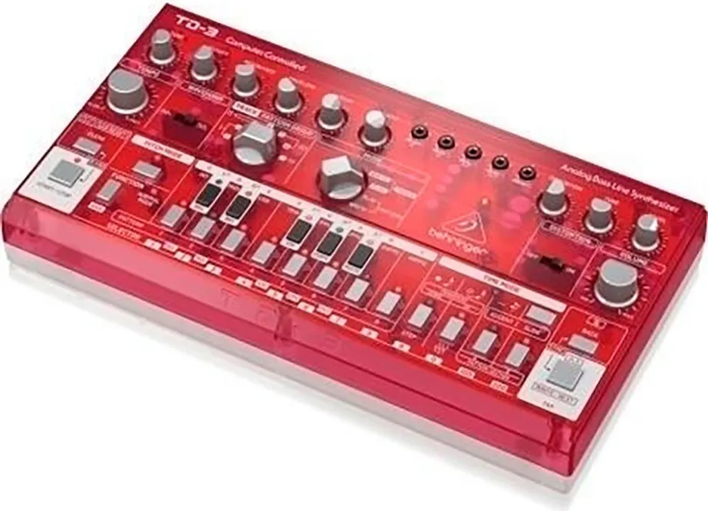 Behringer TD-3-SB Syntezator Rouge Translucide : Ligne de Basse Analogique
