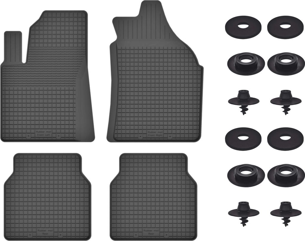 Gummimatten Mit Stoppern Für: Opel Crossland X (2017-) Schwarz Set