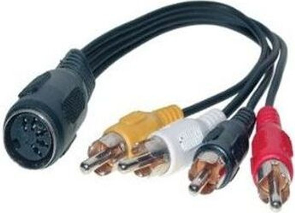 DIN Kabel-5-pol. Buchse/ 4 Cinchstecker 0,2m Produktbild 