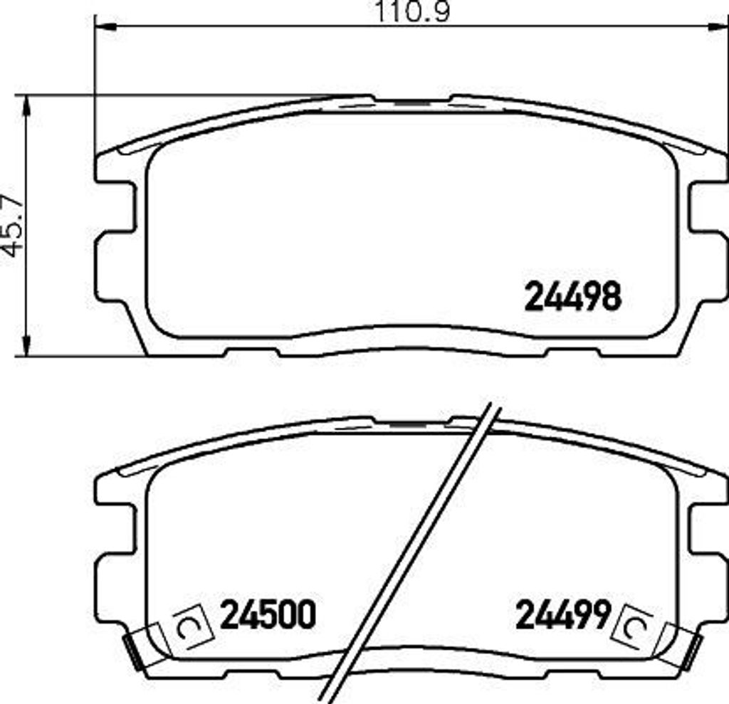 HELLA 8DB 355 012-951 - OE 19171816 Bremsbeläge für Captiva, Equinox, Antara (L07)