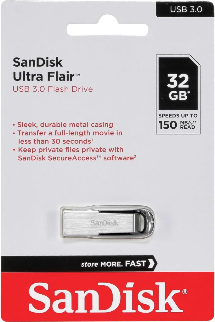 Offerta SanDisk Ultra Flair 32GB USB 3.0: Velocità per l'Università