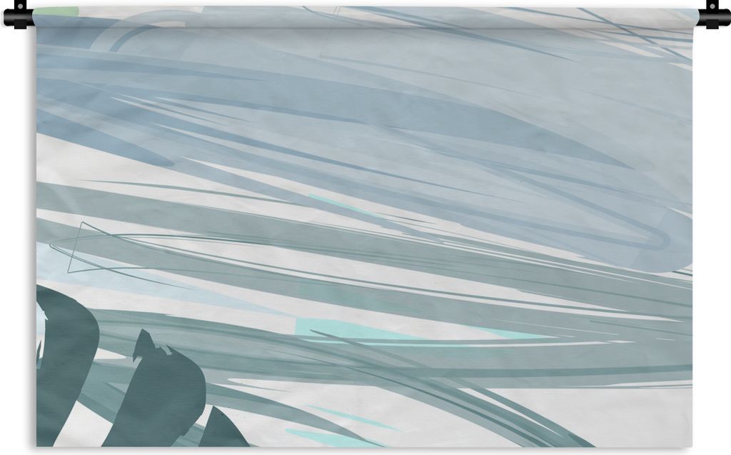 MuchoWow Wandteppich Wandbehang Sommer - Abstrakt - Grün - Spot 150x100 cm Tapisserie Dekoration Wandtuch - Waschbar - Tapisserien - Wand-Decke