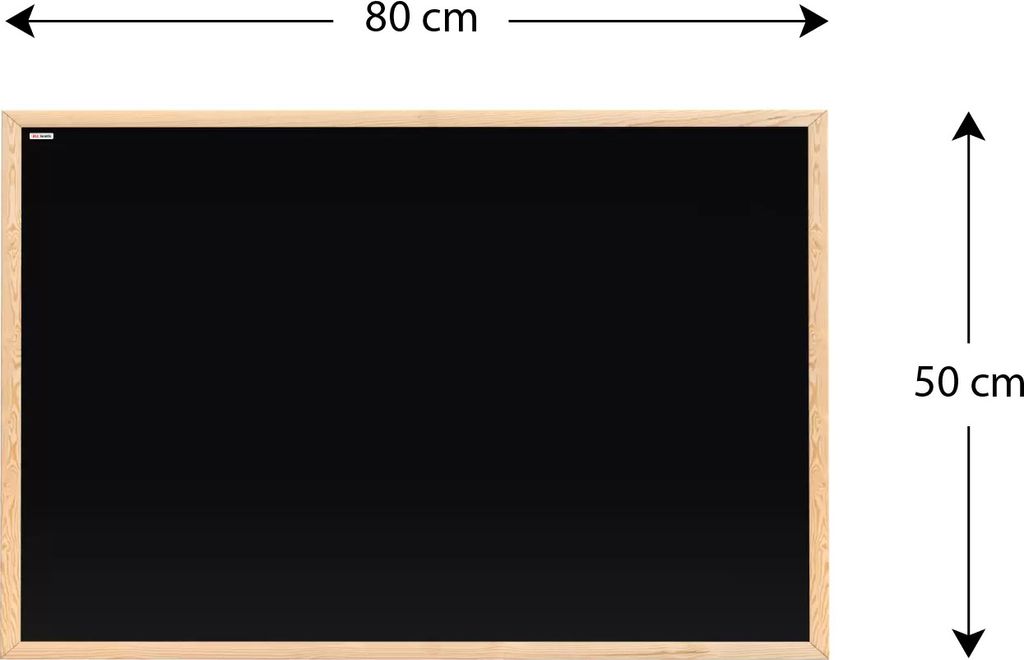 Creative Home Lavagna Magnetica In Legno 80x60 Cm - Lavagna A Gesso Con Cornice Di Pino, Inclusi Gessetti E Spugna, Perfetta Per Cucina, Ufficio E Cameretta - 2
