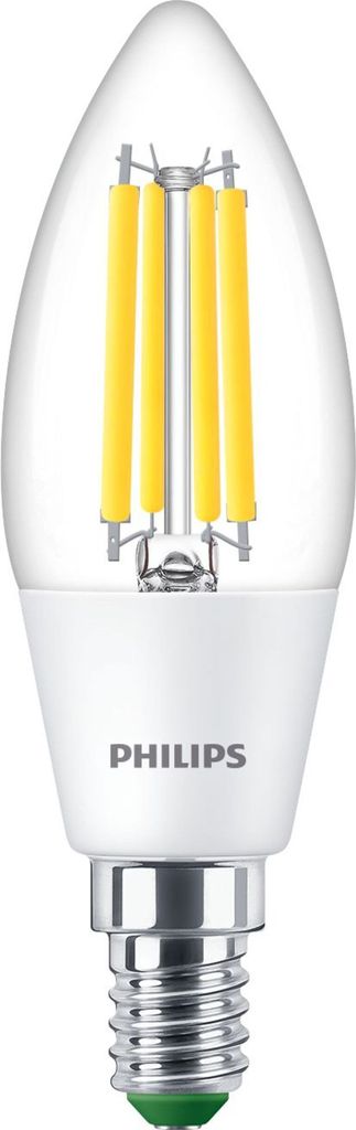 Philips LED Filament C35 Kerze 2,3W = 40W E14 klar 485lm Produktbild 