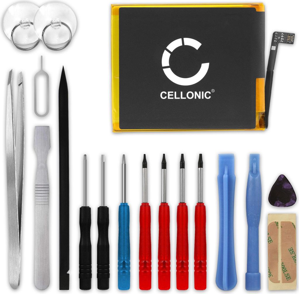CELLONIC 1x Akku für Mobilfunk Kompatibel mit Motorola One, Moto G7, Moto G7 Play, JE40 - (2900mAh, 3.8V) + Werkzeug-Set