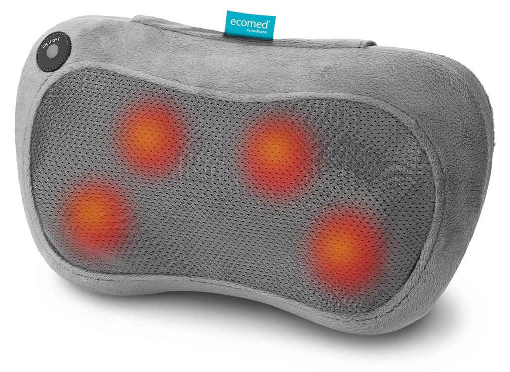 Ecomed 23309, Masážny vankúš, Čierna, Shiatsu masáž, 24 W, Obrázok produktu 