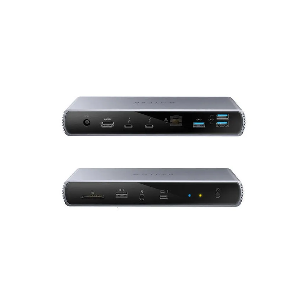 Dock Thunderbolt 4 HyperDrive 96W avec transfert 40Gbps et Gris Spatial - 6