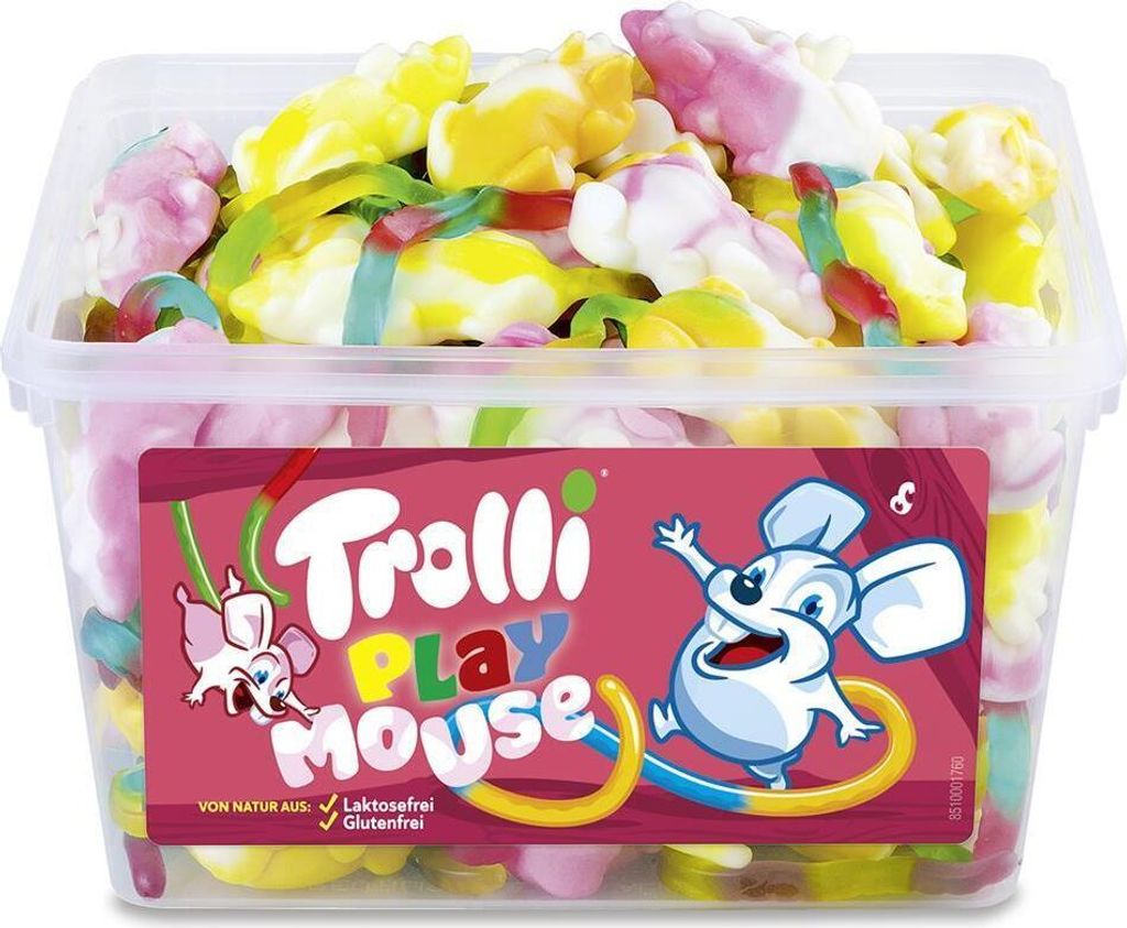 Trolli Mäusespaß softige Schaumzucker Fruchtgummi Mäuse Produktbild 