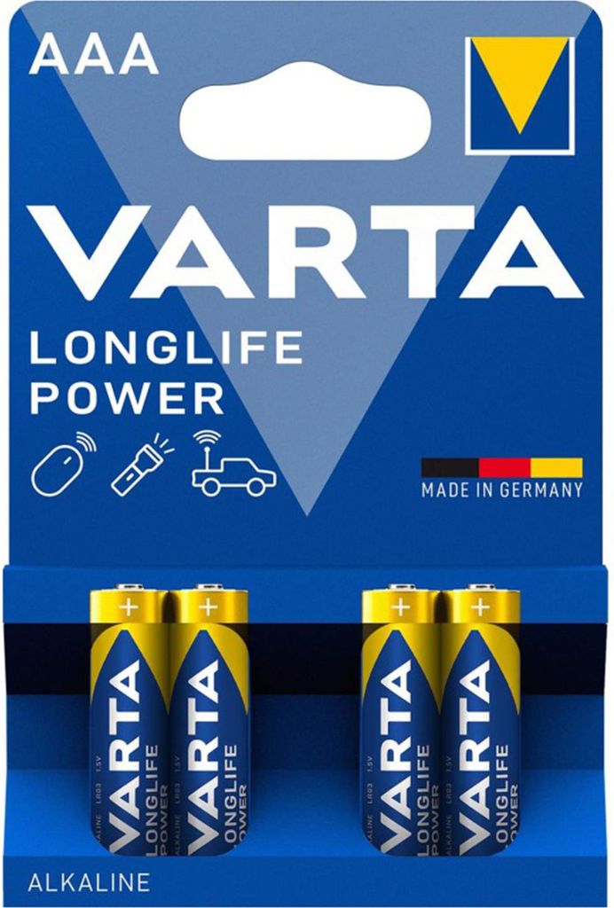 Varta 4903 LR03 AAA Micro High Energy Batterie 4er-Pack Obrázok produktu 