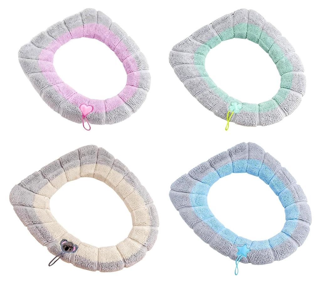 Beheizter Toilettensitzbezug – 4-teiliges Thermokissen-Set für den Winterkomfort