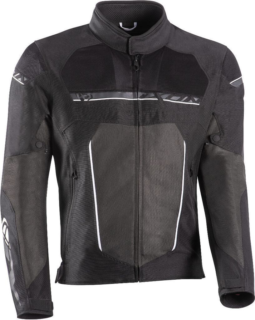 Ixon T-Rex Motorrad Textiljacke Farbe: Schwarz/Weiß/Grau, Grösse: XXL