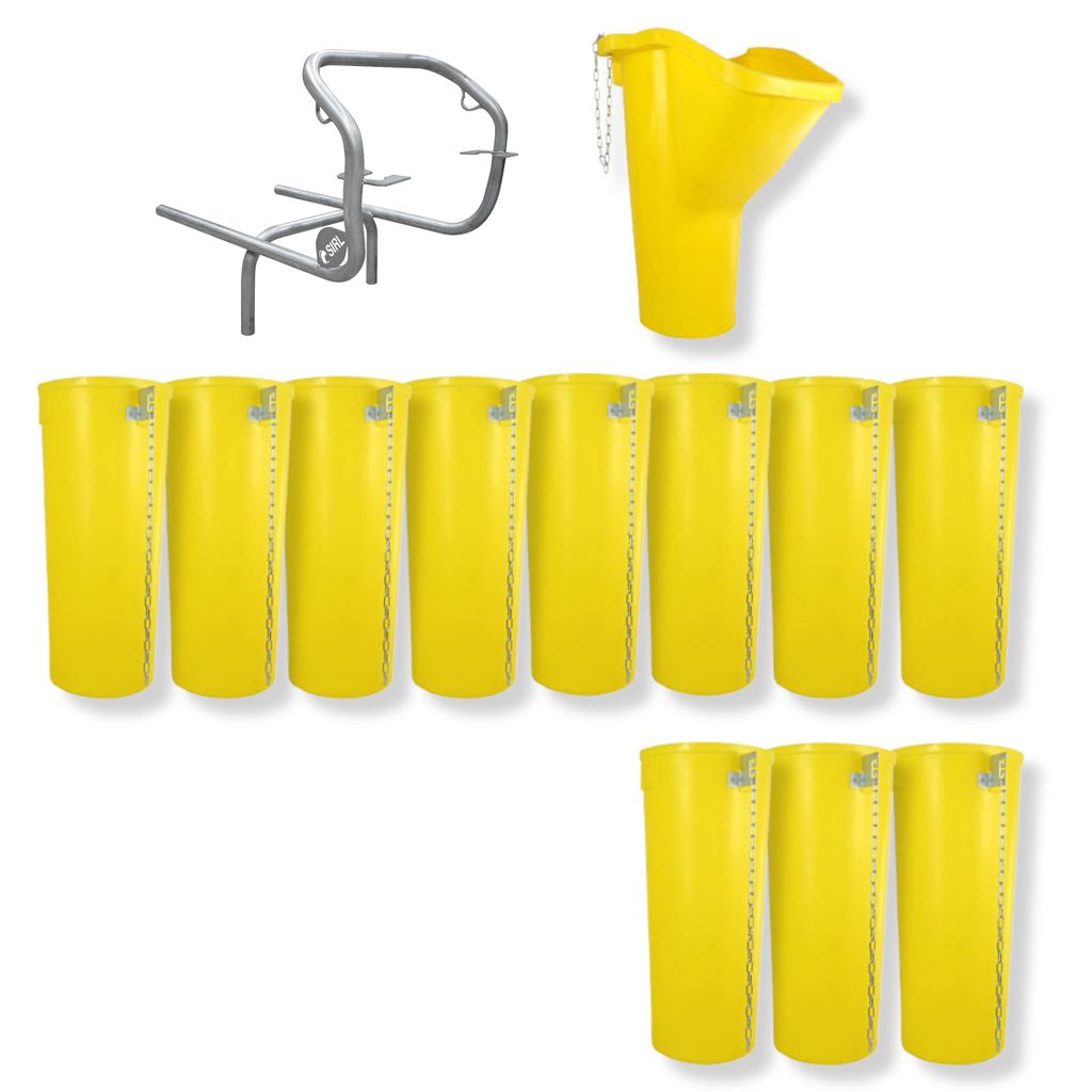 Profi Bauschuttrutsche Schuttrutsche Schuttrutschen Schuttrohr SET (13-tlg 12 m)