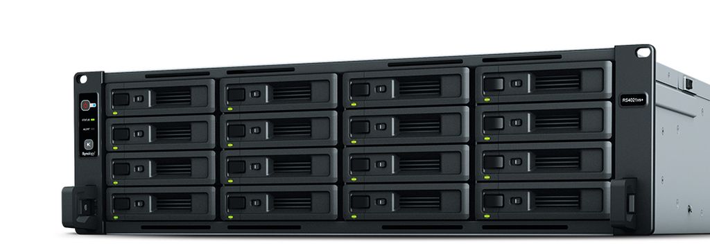 Synology RackStation RS4021xs+ - NAS-Server - 16 Schächte - Rack - einbaufähig - SATA 6Gb/s - RAID RAID 0, 1, 5, 6, 10, JBOD, 5 Hot Spare, 6 Hot ...