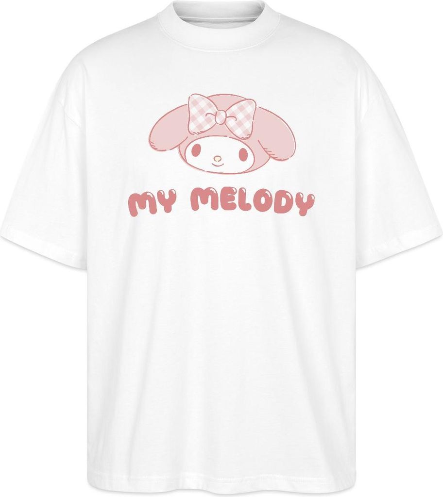 Spreadshirt My Melody Portrait Oversize Uni T-Shirt, XS, Weiß