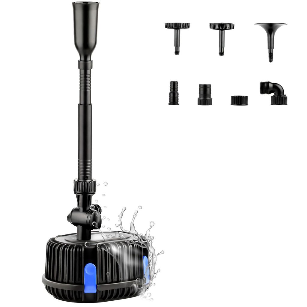 MIAJARD Springbrunnenpumpe außen 1000L/H Teichpumpe Produktbild 