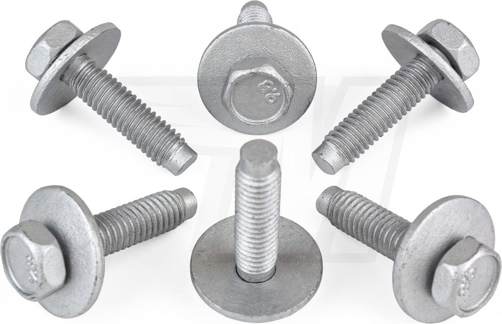 10x Sechskant Schraube mit Scheibe für Tesla Stoßstange, Scheinwerfer | 1031683-00-B