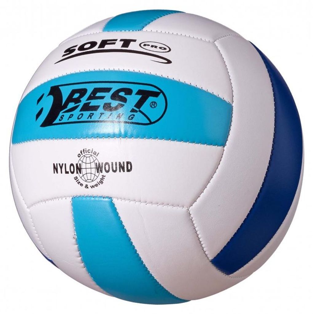 Best Sporting Volleyball Soft Pro Größe 5, weiß/gelb/rot Produktbild 