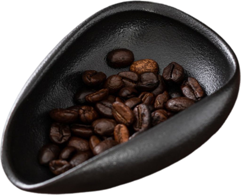 Kaffee-Dosierbecher, Barista-Werkzeug, Utensil, tragbarer Kaffeelöffel für Zuhause, Café, Buffet, Hotel, Büro, Keramik-Kaffeebohnen-Wiegeschale