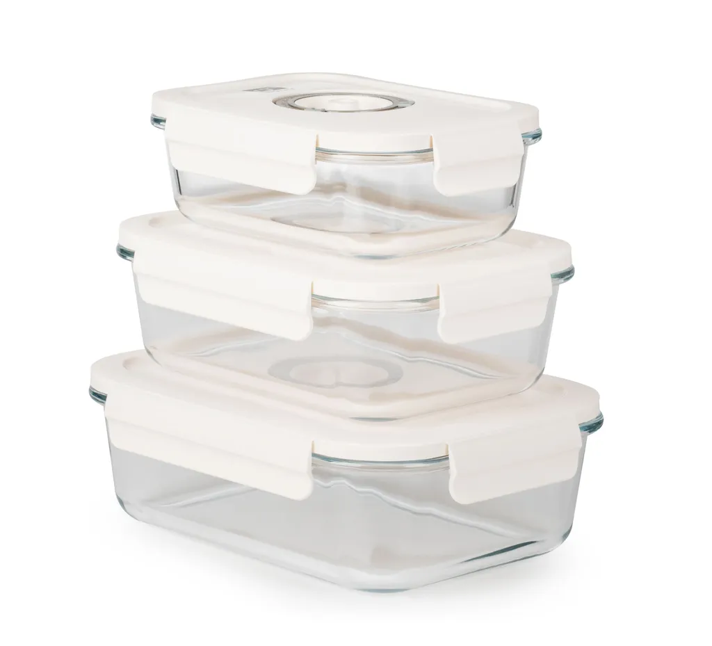 Set de 3 pots sous vide G21 - Conservation hermétique fraîcheur longue