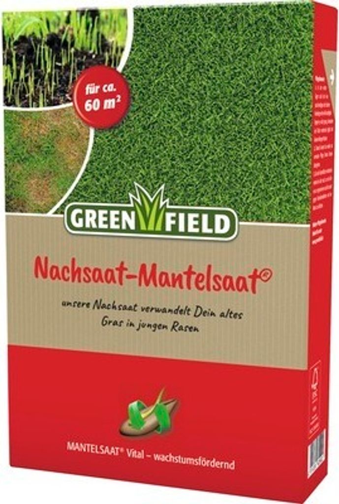 Rasensamen Greenfield Nachsaat 1 kg 60 m² Produktbild 