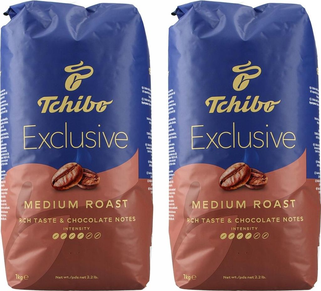 Caffè in grani Tchibo Exclusive Medium Roast 1 kg Immagine del prodotto 
