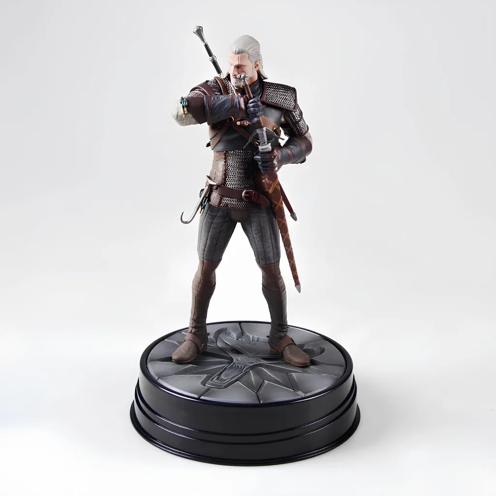 Figurine The Witcher 3 Geralt de Riv 25 cm - Statuette de Collection