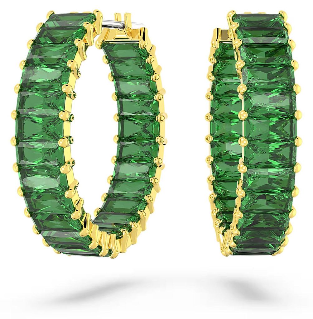 Swarovski Uni Matrix Creolen Grün Gold‑Tone 5658651 Produktbild 