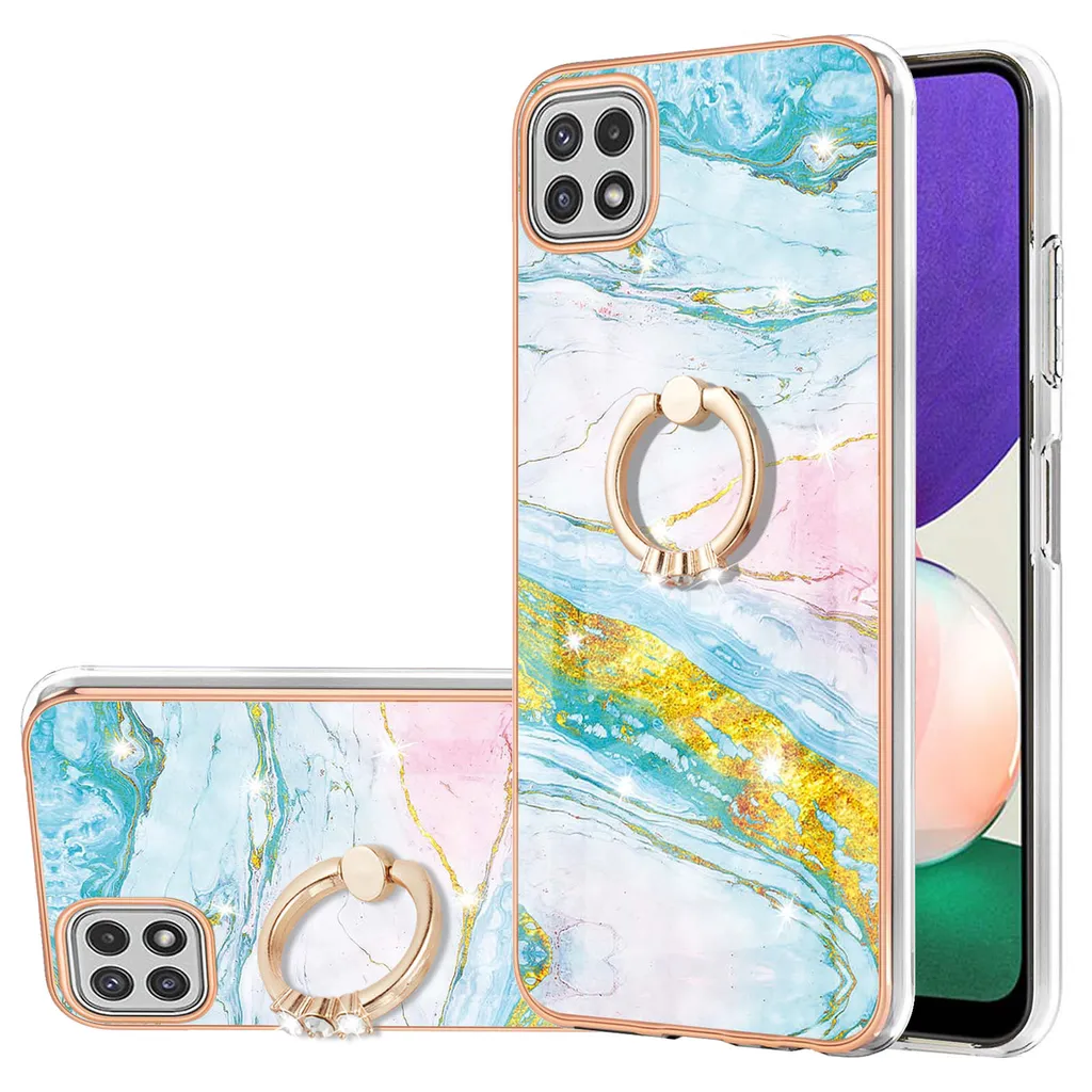 Custodia Business Samsung Galaxy A22 5G - Blu Marble TPU Premium
