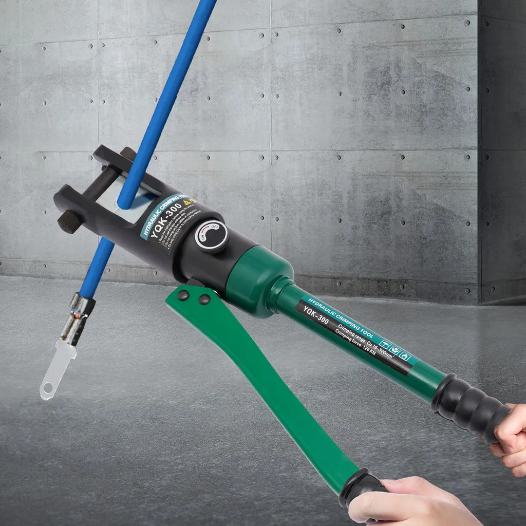 Pince à sertir les câbles électriques 120KN avec 11 matrices, Modèle Vert - 2