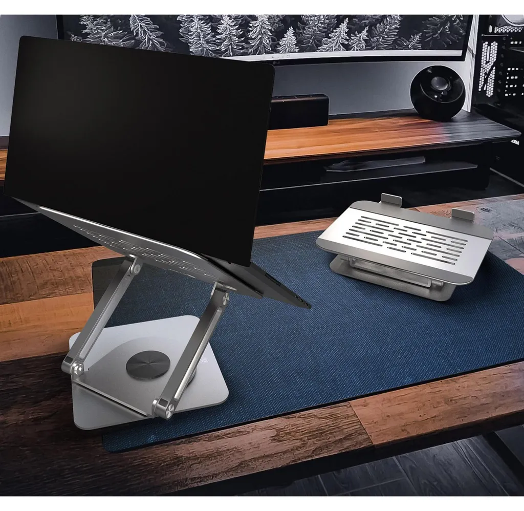 Support Ordinateur Portable Rotatif et Réglable en Hauteur IcyBox - 3