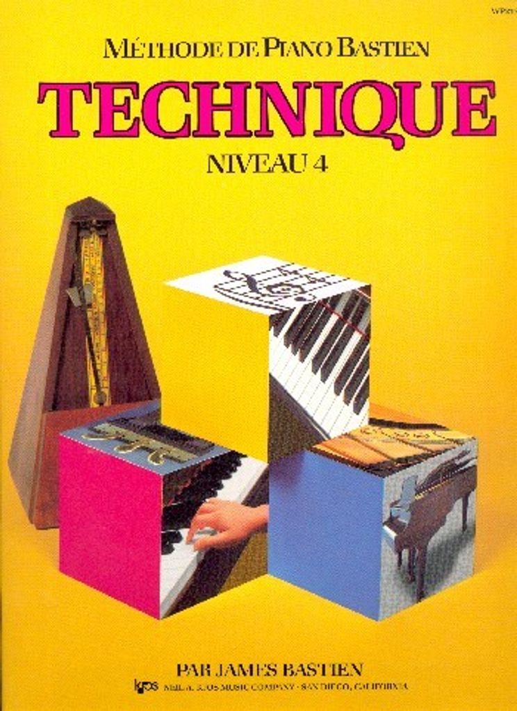 Méthode de piano Bastien - technique niveau 4 pour piano (frz)