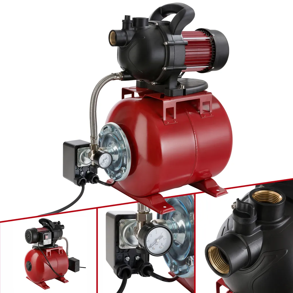 Station d'eau pour arrosage et sanitaires - Pompe surpresseur 1000 W