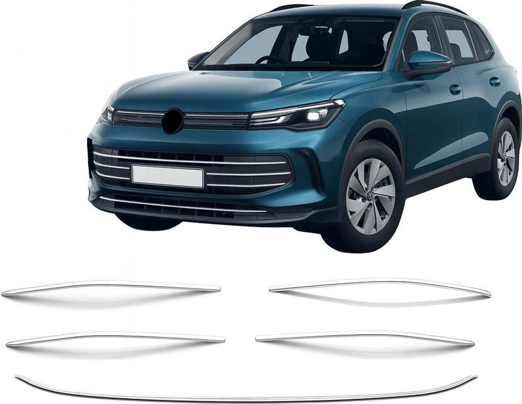 Ozdobné lišty na přední nárazník pro Volkswagen Tiguan od Obrázek produktu 