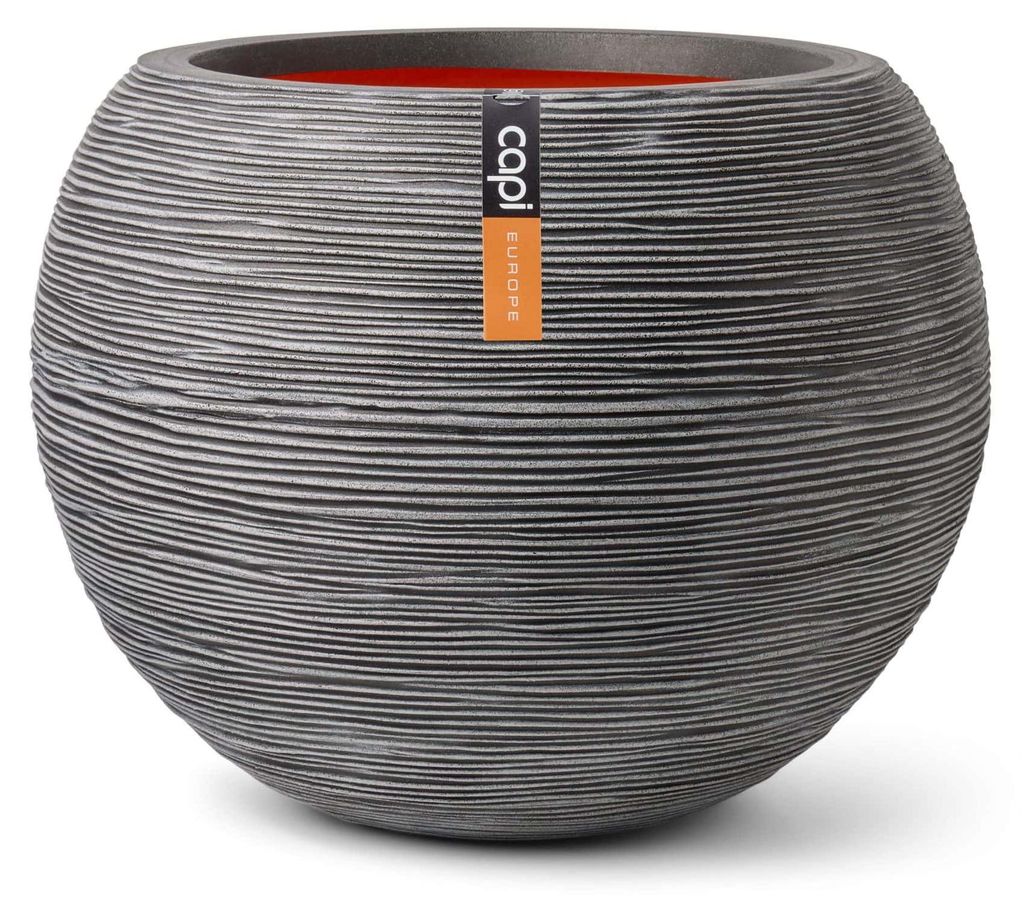 Vase boule - CAPI EUROPE - RIB NL - 40 x 32 cm - Anthracite Image du produit 