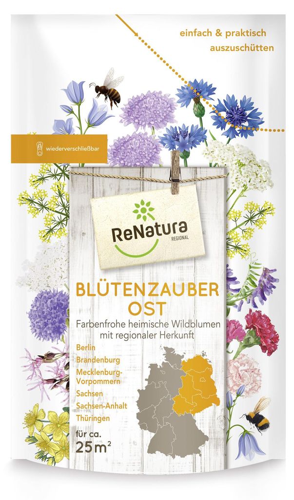 Artikelbild 1 von 'Regio Blütenzauber Ost  (275 g)' aus der Kategorie Wildblumenwiese