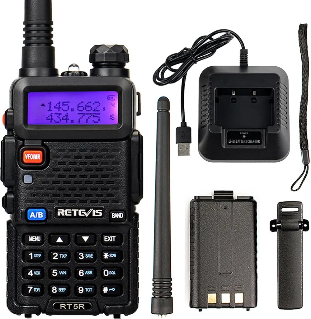 Radio Amateur Portable Longue Portée Retevis RT5R avec 128 Canaux
