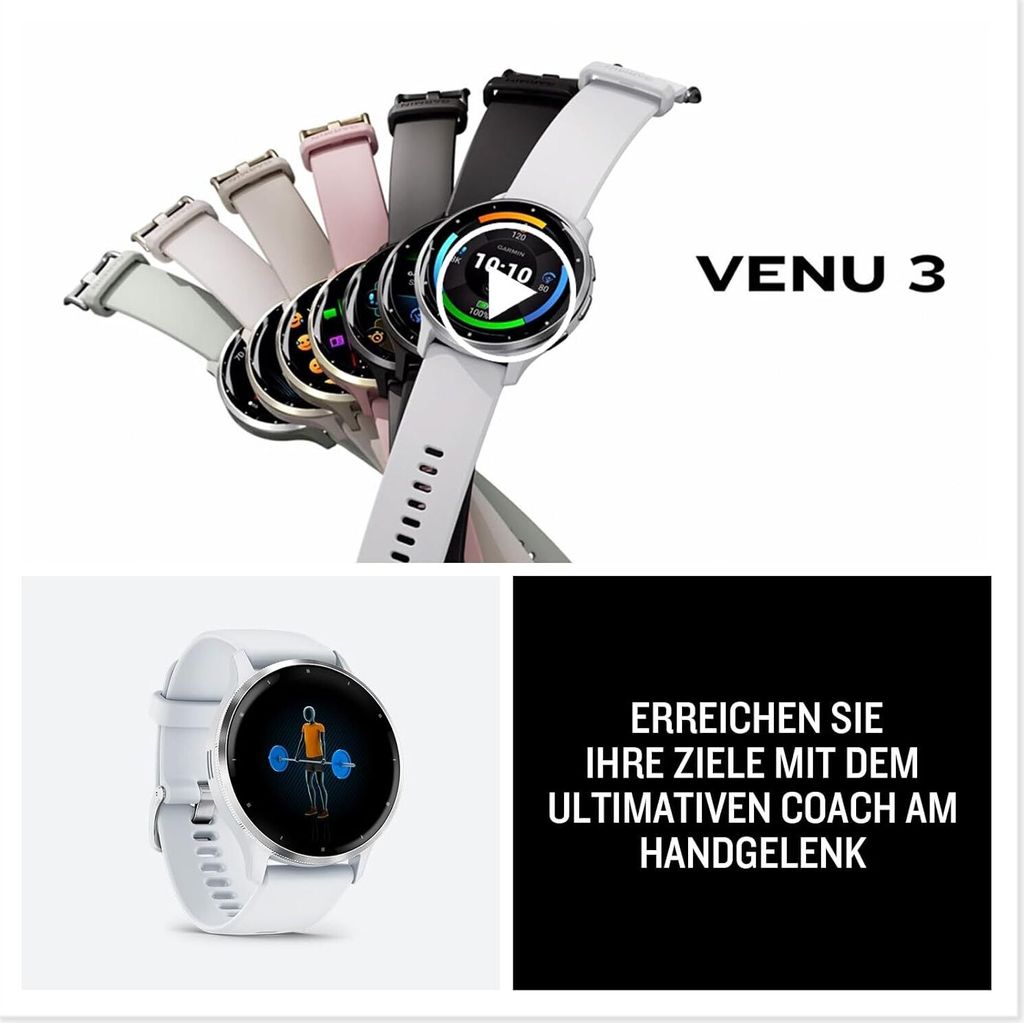 VENU 3S Elfenbein/Softgold Smartwatch Produktbild 2