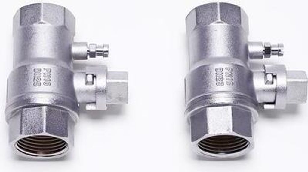 BOSCH Installationszubehör Nr. 763/1 Wartungshähne-Set R 1, Durchgangsform