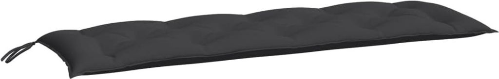 vidaXL Gartenbank-Auflage Schwarz 150x50x7 cm Oxford-Gewebe