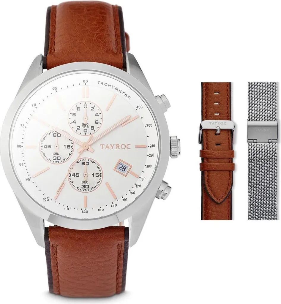 Montre Robuste Tayroc Highlander Argentée - Finies les Rayures sur l'Acier
