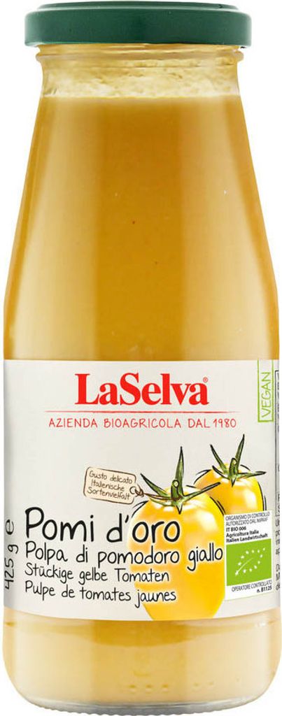 Pomi d'oro Polpa di Pomodoro giallo - stückige gelbe Produktbild 