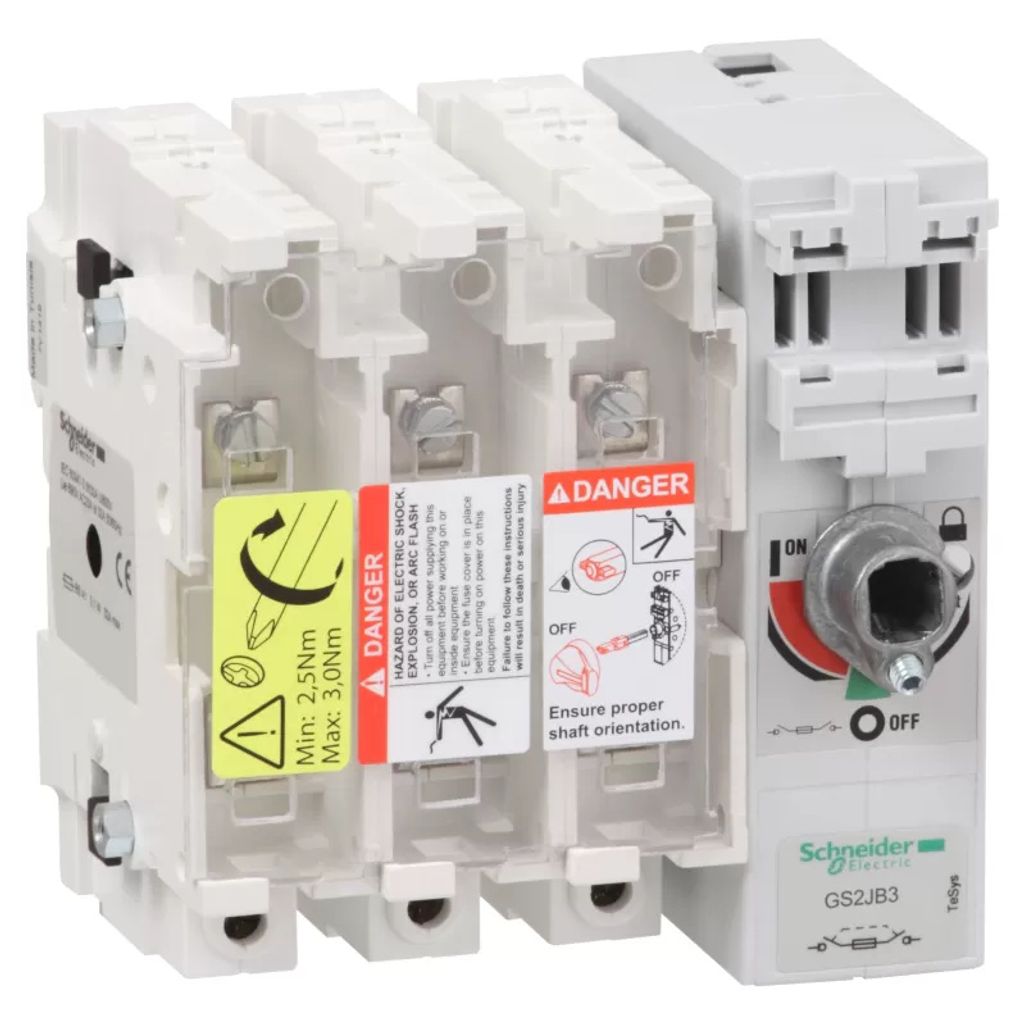 Schneider Electric Lasttrennschalter m. Sicherungen TeSys GS2J, 3p, 100A, DIN A4 GS2JB3